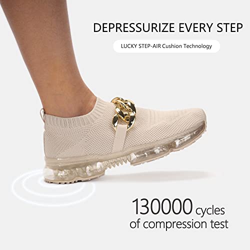 Lucky Step Women's Breathable Air Cushion Casual Sneakers for Summer Walking
| Lucky Step Women's Lightweight Comfortab